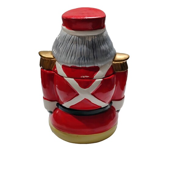 Vintage Gibson Housewares Nutcracker Christmas Cookie Jar Holiday 10" - Picture 11 of 11